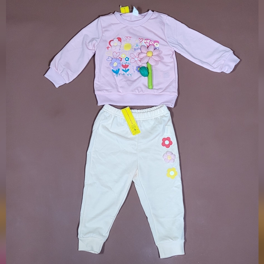 SHEIN Cream Toddler Outfit